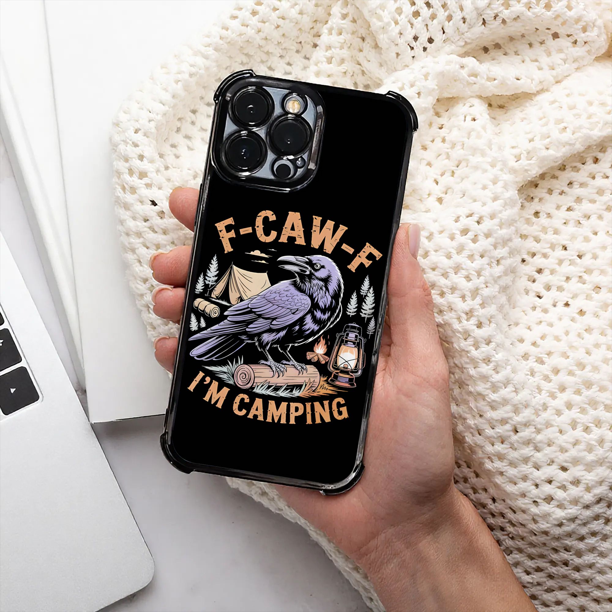 Outdoor Adventure Camp - Funny Raven F CAW F I'm
