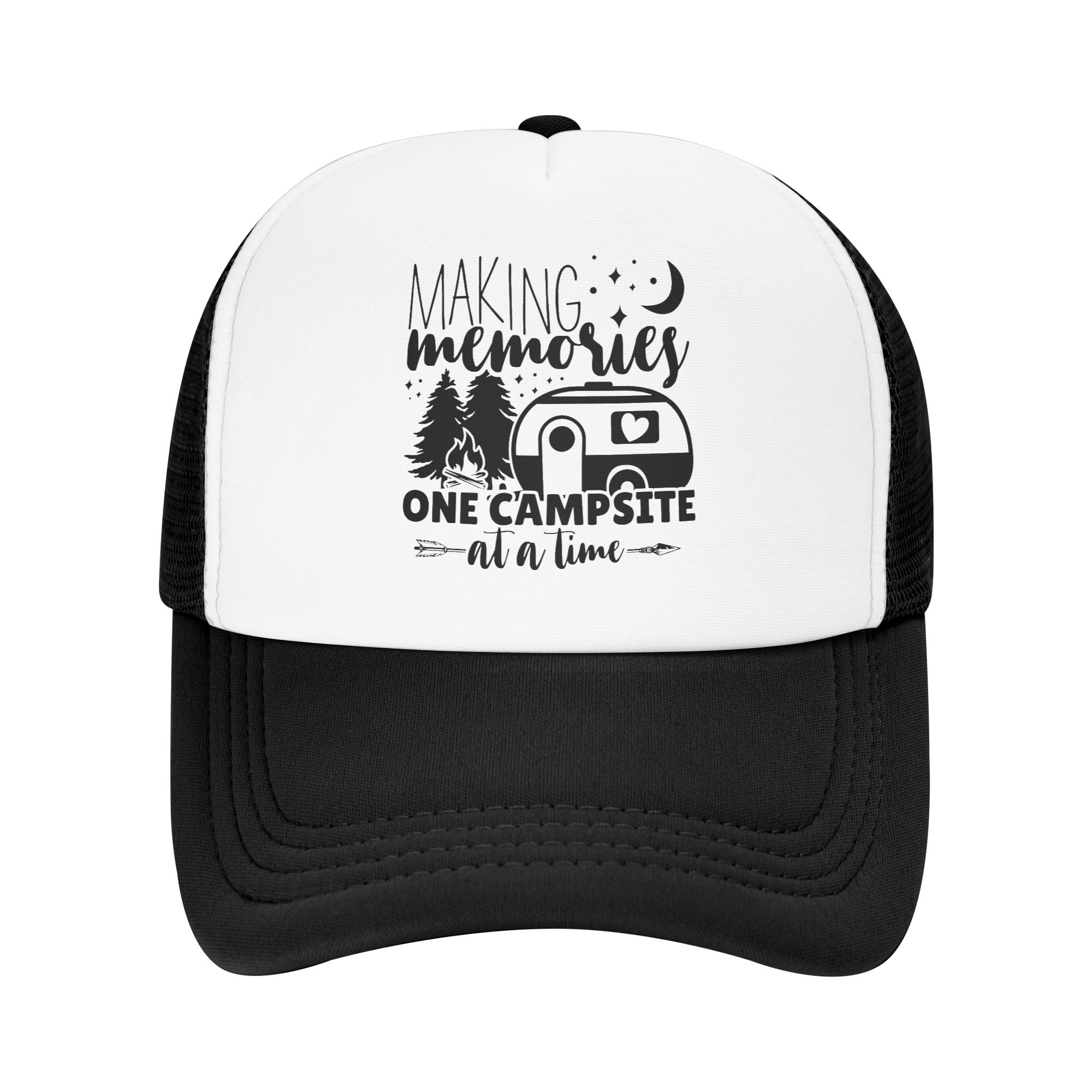 Outdoor Adventure For Adults - Topi Trucker Happy Camper Klasik Unisex