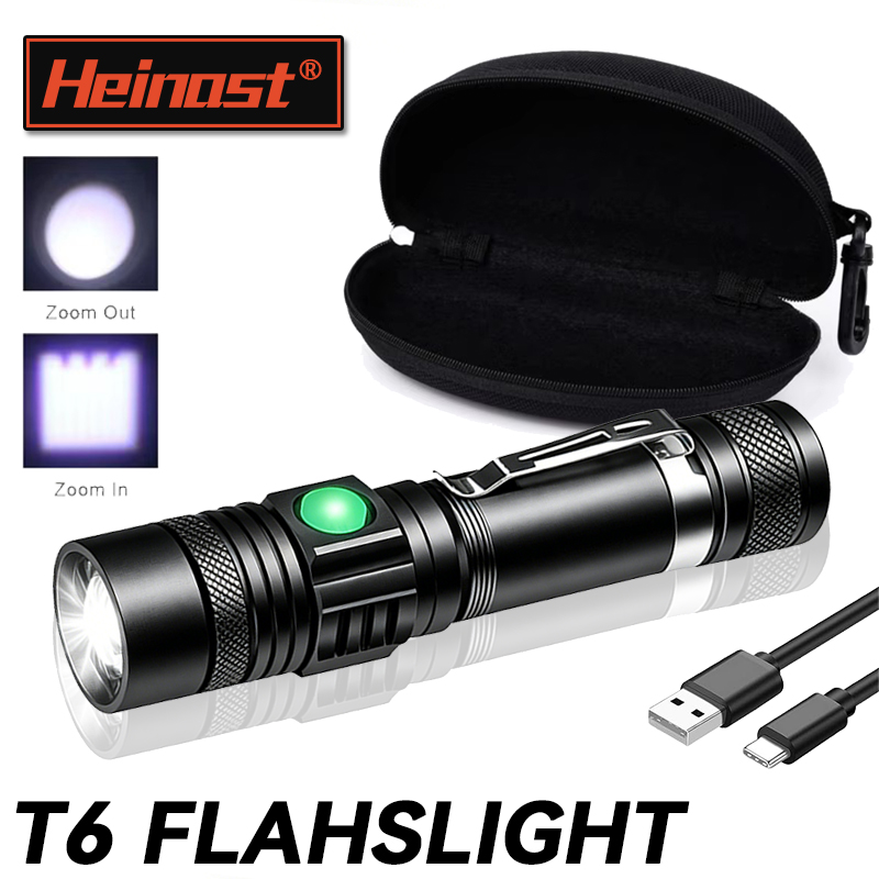Outdoor Adventure Camp - Senter LED T6 Isi Ulang, Senter