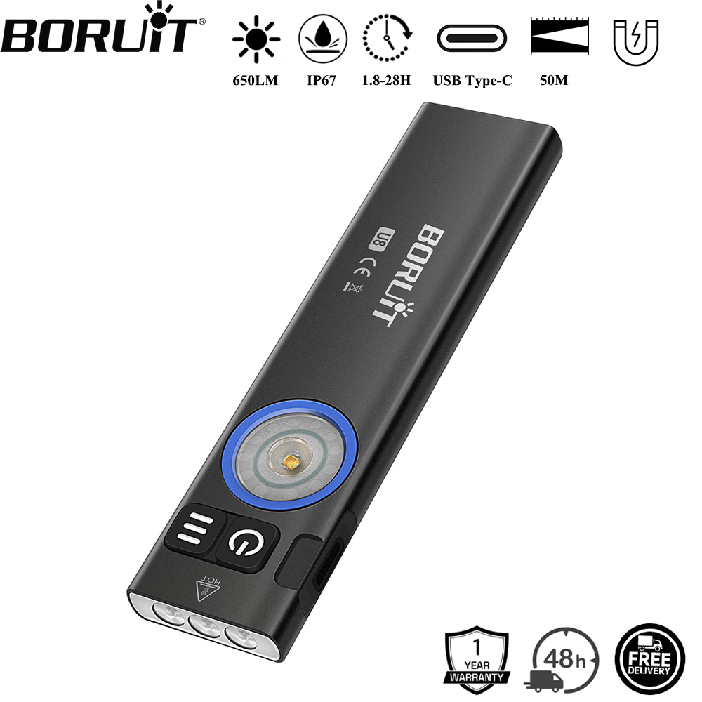 Outdoor Adventure Camp - BORUiT U8 650LM EDC Senter LED
