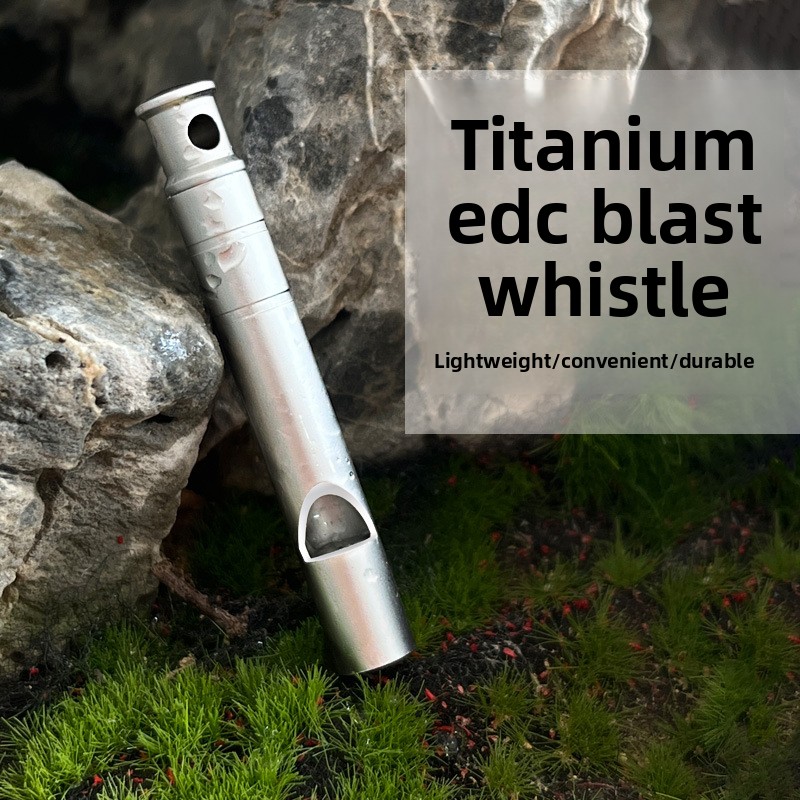 Outdoor Adventure Training - Peluit Survival dari Paduan Titanium, Peluit