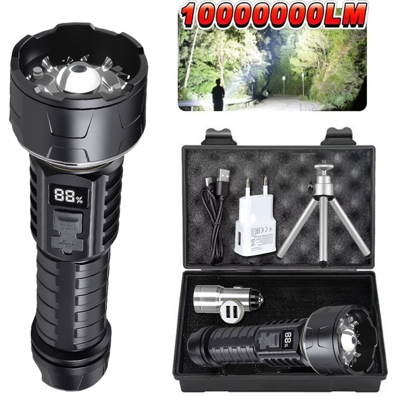 Outdoor Adventure Camp - Senter LED COB Lentera Isi Ulang