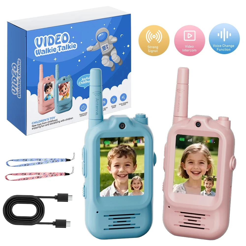 Outdoor Adventure Video - 2pcs Walkie Talkie Video Anak-anak Isi