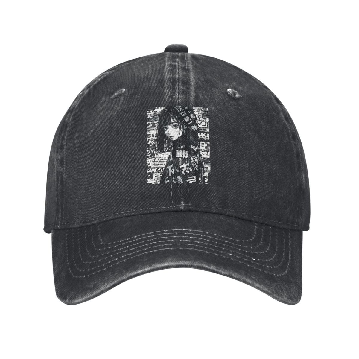 Outdoor Adventure Girls - Topi Denim Gadis Manga Anime Grunge