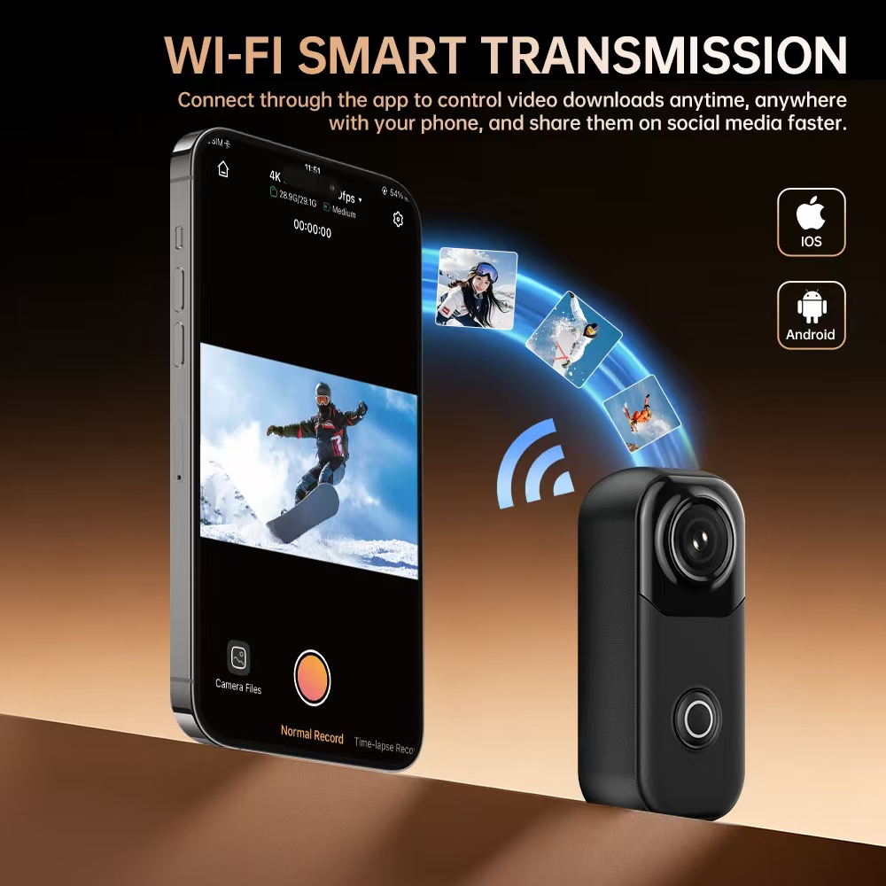 Kamera Aksi Mini 4K Hands-Free - Outdoor Adventure Video ulasan dan harga