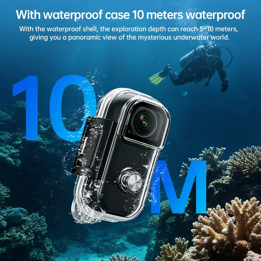 Kamera Aksi Mini 4K Hands-Free - Outdoor Adventure Video ulasan dan harga