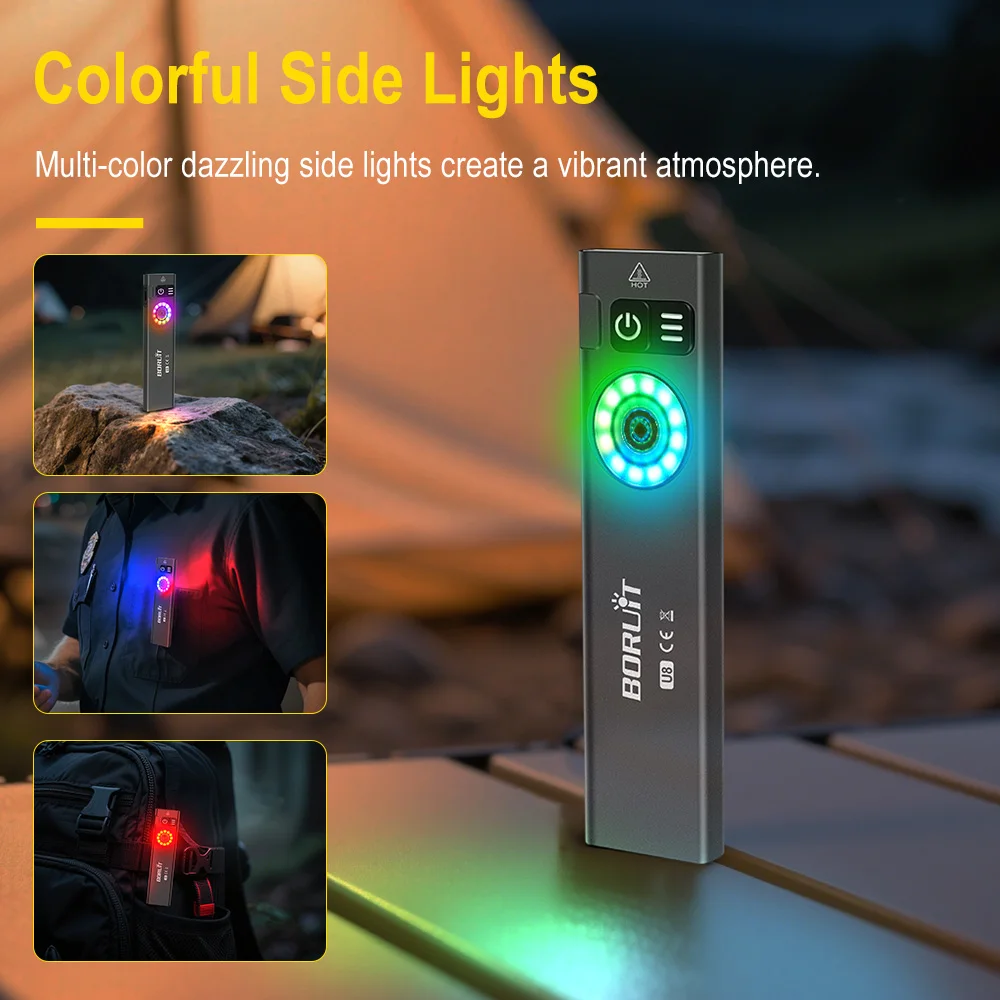 BORUiT U8 650LM EDC Senter LED - Outdoor Adventure Camp ulasan dan harga