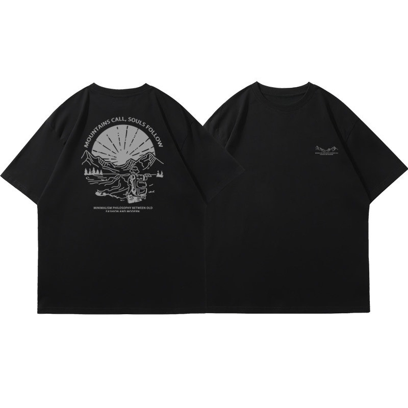 Kaos Lengan Pendek Pria Motif  - Outdoor Adventure Brand ulasan dan harga