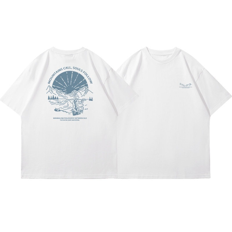 Kaos Lengan Pendek Pria Motif  - Outdoor Adventure Brand ulasan dan harga