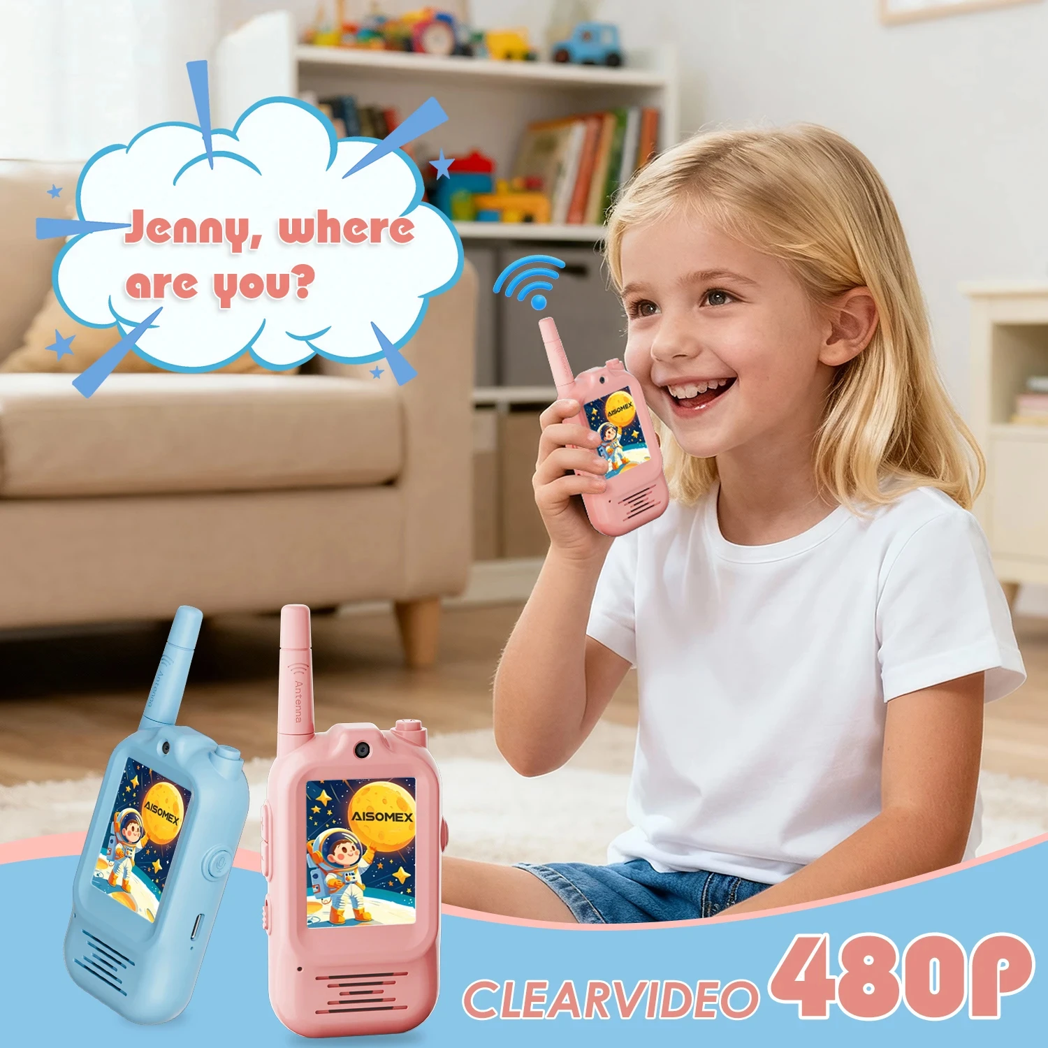 2pcs Walkie Talkie Video Anak- - Outdoor Adventure Video ulasan dan harga
