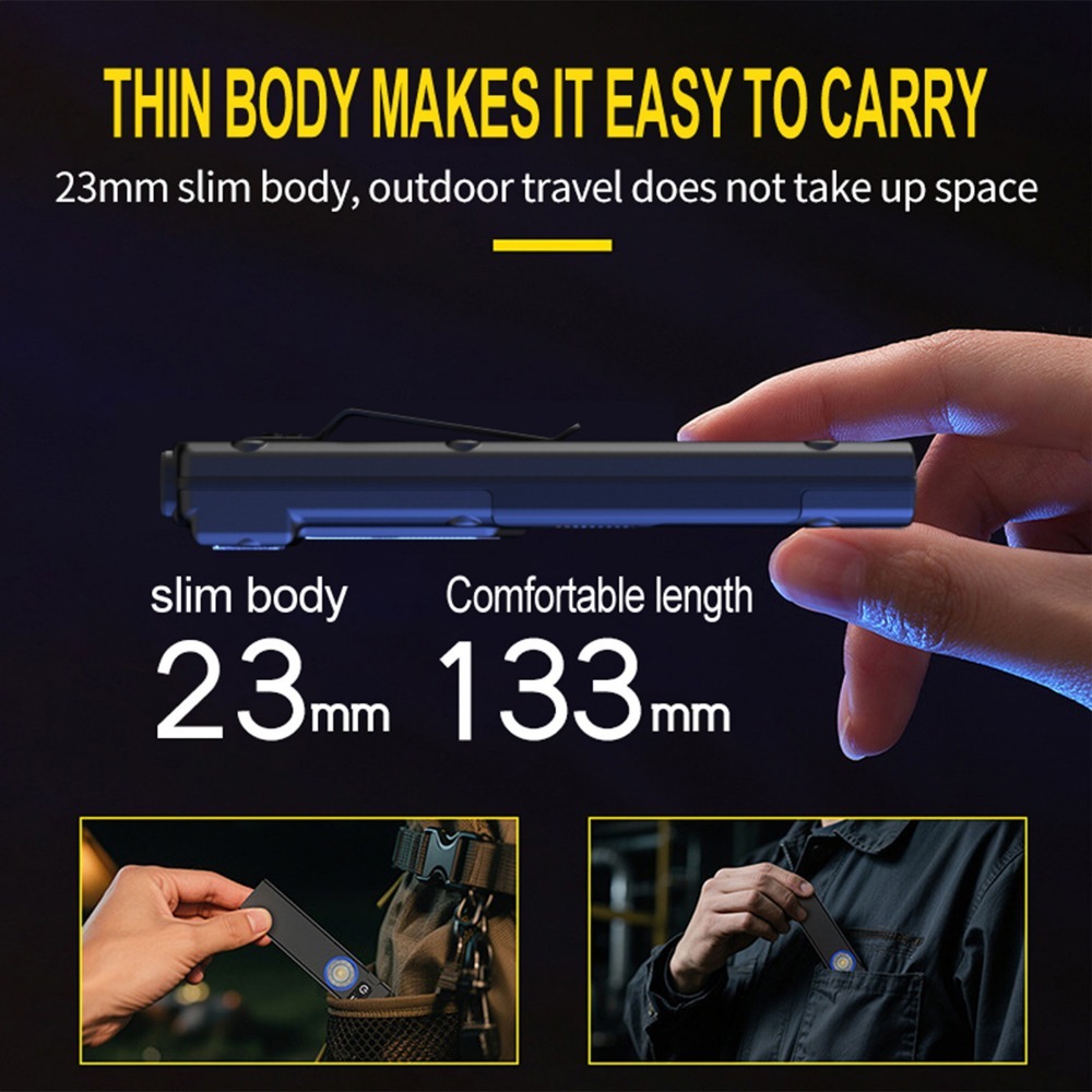 Senter LED EDC Ultra Tipis Isi - Outdoor Adventure Camp ulasan dan harga