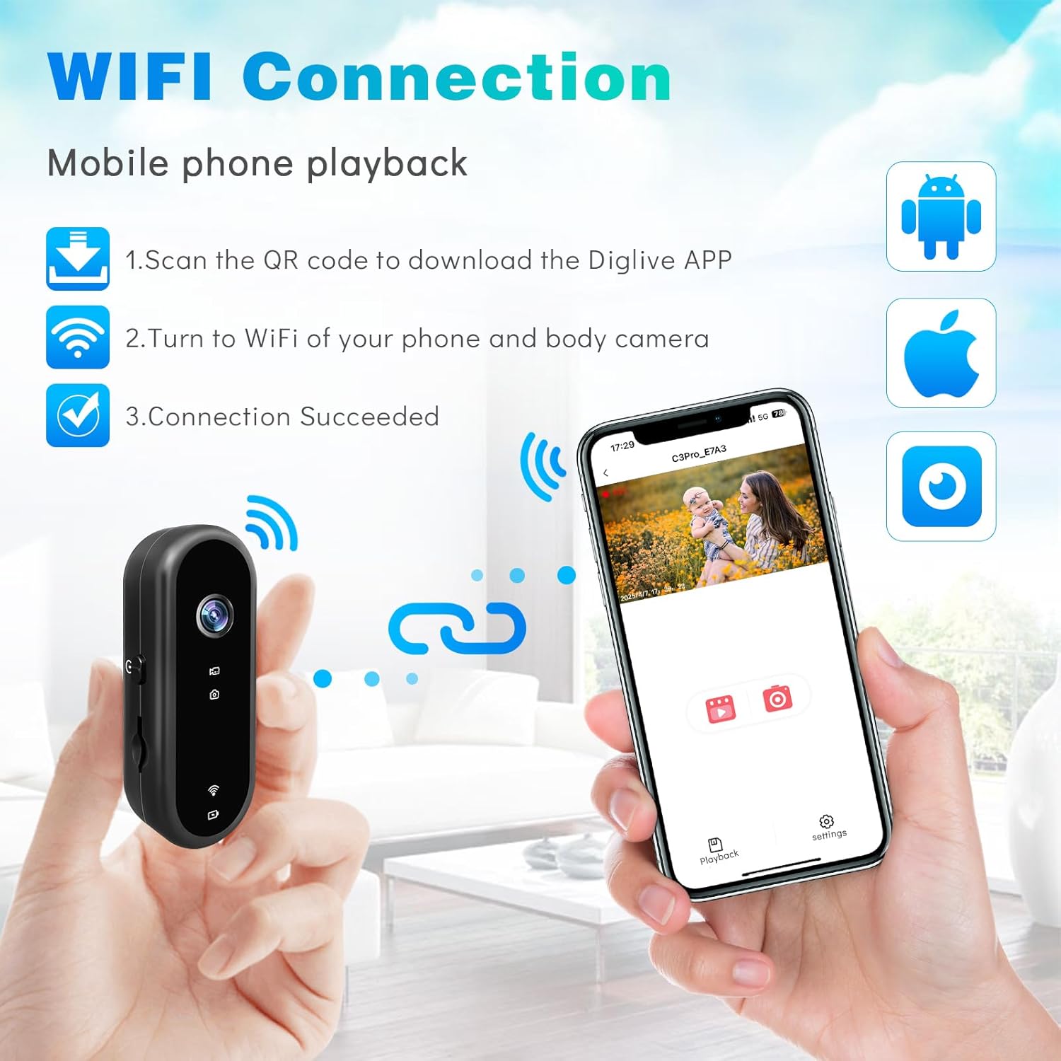 Kamera Aksi WiFi Mini 1080P, K - Outdoor Adventure Video ulasan dan harga